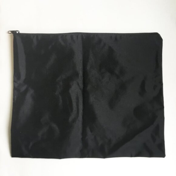 Black & Orange Knoll Logo Branded Nylon Zipper Pouch Travel Toiletry Bag - Picture 2 of 4